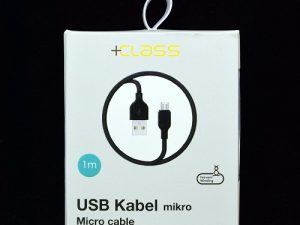 +CLASS USB KABEL USB NA MIKRO 1m CRNI