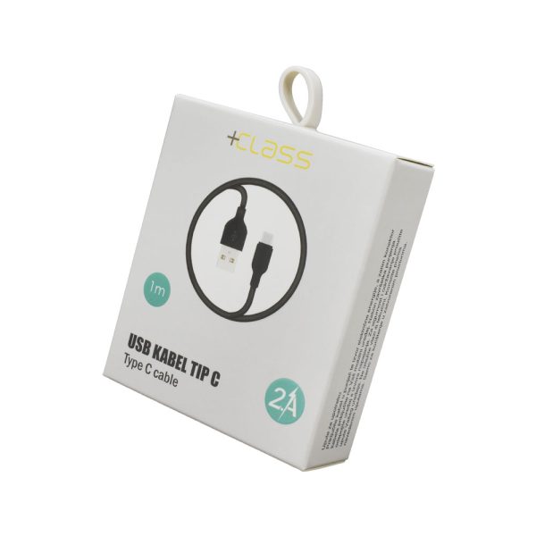 USB KABEL +CLASS USB NA TIP C 1m 2.1A CRNI