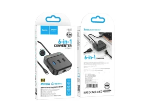 USB HUB Adapter Hoco HB37 6u1
