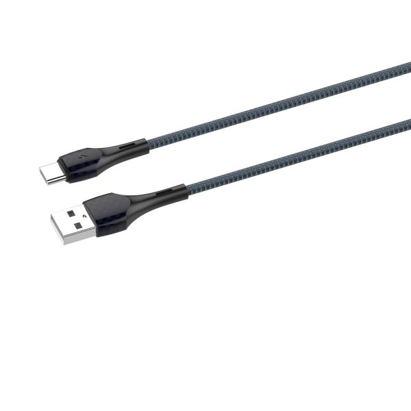 USB KABEL LDNIO LS522 BRZI 2.4 A MAX 2 m TIP C SIVI