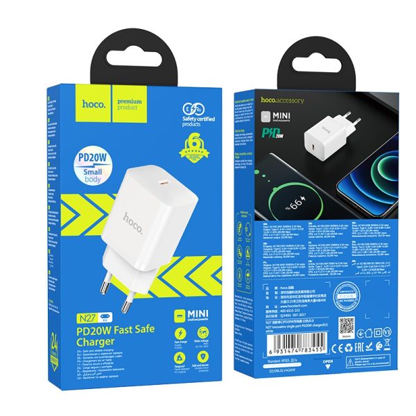 Kućni punjač / Adapter Hoco N27 Innovative 1x Tip-C 20W