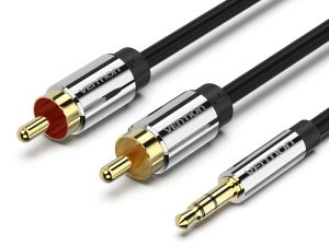 AUDIO KABEL 3.5 mm MUŠKI NA 2 RCA CINCH MUŠKI VENTION 1.5 m