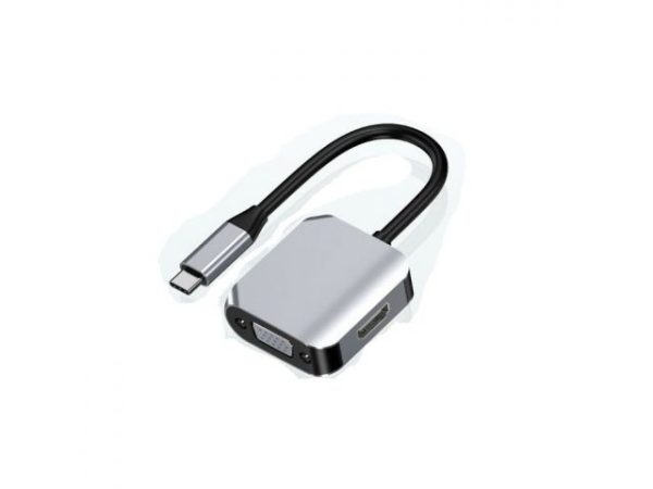 Video adapter ASONIC USB-C na VGA/HDMI 0.15m