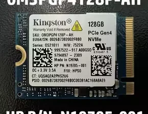 Kingston 128GB NVMe Gen4 x4 M.2 SSD + 2380 adapter