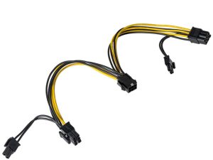 AKYGA Adapter kabel PCI-E 6 pin2x PCI-E 6+2 pin